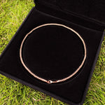 Round Snake Link Necklace