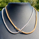 Round Snake Link Necklace