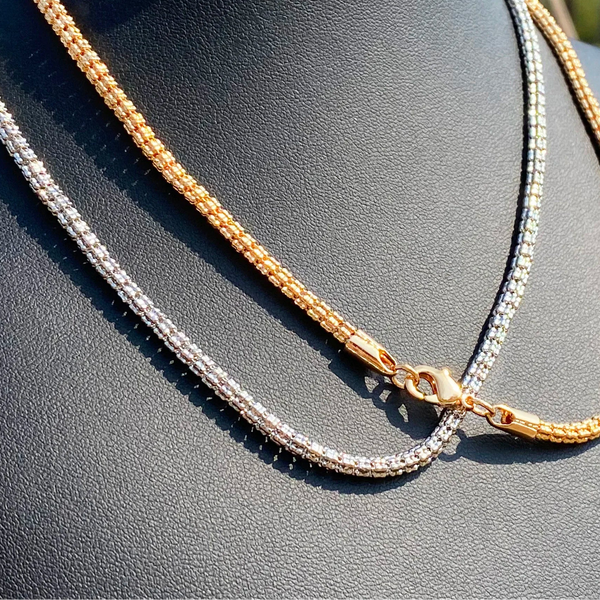 Round Snake Link Necklace