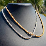 Round Snake Link Necklace
