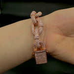 Bracelet Box Cuban Link Spring Clasp