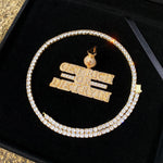 Iced Out G.R.O.D.T Necklace Pendant