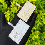 Iced Out Credit Card Necklace Pendant