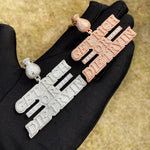 Iced Out G.R.O.D.T Necklace Pendant