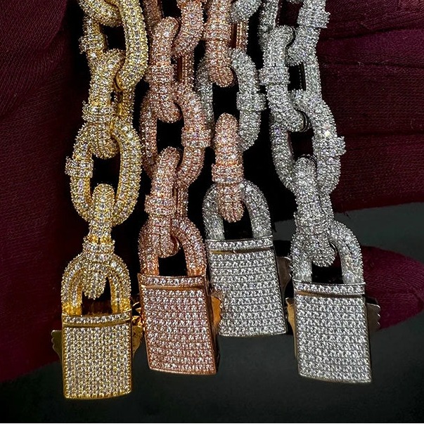 Bracelet Box Cuban Link Spring Clasp