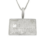 Iced Out Credit Card Necklace Pendant